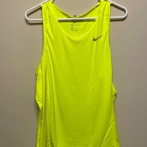 Neon Green Yellow Nike Dri-Fit Tanktop